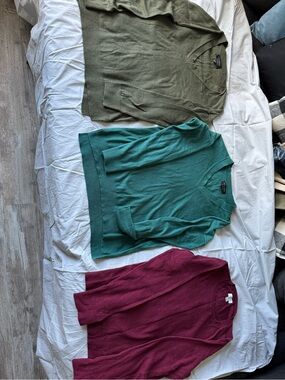 J. Crew Raspberry Crewneck Sweater